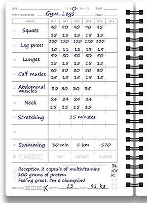 Fitness Log Book & Workout Planner - Designed by Experts Gym Notebook, Workout  Tracker, Exercise Journal for Men Women - Yahoo Shopping