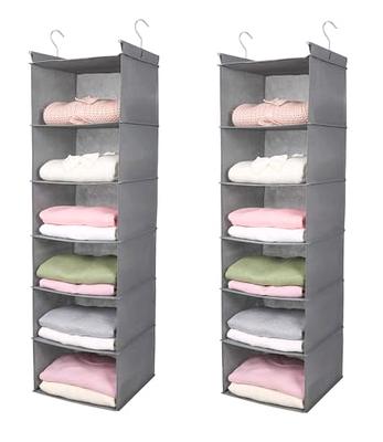 Mainstays Wire Shelf Closet Organizer, 2-Tier, Easy to Assemble 