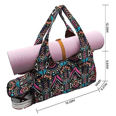 Aozora Yoga Gym Bag for Women, Carrying Workout Gear, Yoga Mat Bag