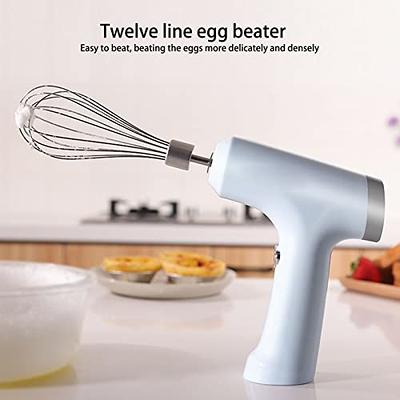 Hand Mixer Electric, USB Charging Cordless Egg Whisk Adjustable