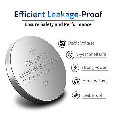 LiCB CR2032 3V Lithium Battery CR 2032 Button Coin Cell (20-Pack)