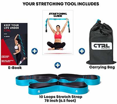 2 Pack Yoga Stretch Strap, Leg Stretcher Foot Stretching Belt With Loops,  Yoga Rehabilitation Belt Stretching Strap