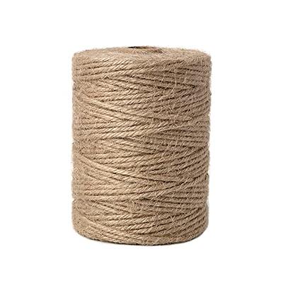  LEREATI 5mm Jute Twine String, Natural Jute Rope Thick