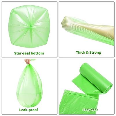 Small Garbage Bags 2.6 Gallon Colorful Biodegradable Trash Bags,120 Counts  Bathroom Garbage Bags Unscented Wastebasket Liners for Office