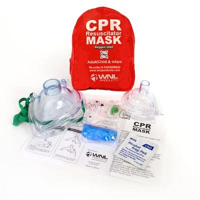 Adult CPR Mask w/One-Way Valve by WNL Products