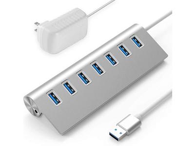 ORICO USB C Hub, 10Gbps USB 3.2 Gen 2 Hub with 2 USB A Port, 2 USB C Port,  Aliuminum USB Splitter with 1.64Ft USB C Cable and USB A Adapter, Type C