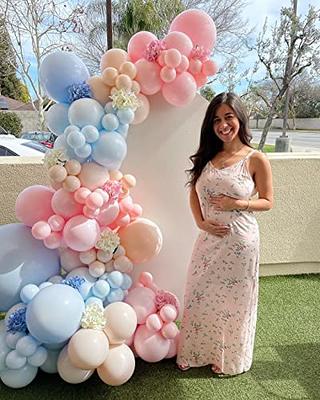 Pastel Blue Balloon Garland, Gender Reveal Balloon Decor