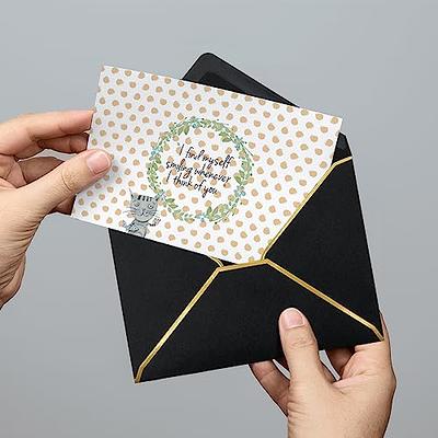 Gold Border Envelopes Wedding Envelopes 5x7 Envelopes 