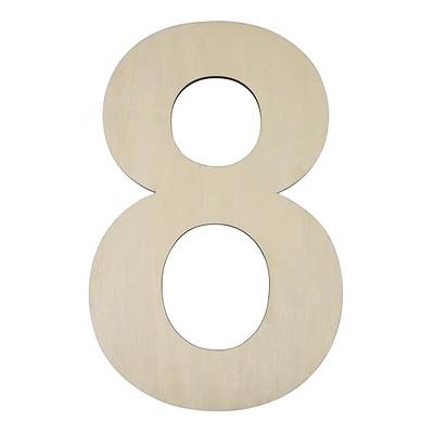 DEEZOMO 4 Inch 3D Unfinished Wooden Letters, Wooden Alphabet Letters for  Wall Decor Decorative - Wood Crafts Standing Letters Slices Sign Board