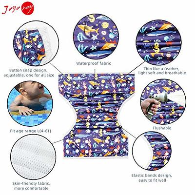 Joyo roy Swim Diapers Size 6 Infant Swim Diaper Reusable Swim Diapers  Swimming Diapers Waterproof Diapers for Swimming Water Diaper Toddler Swim  Diaper Swimmer Diapers Baby Swim Diaper Reusable 4-6t - Yahoo Shopping