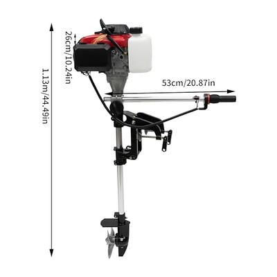 DNYSYSJ HANGKAI 4 Stroke Outboard Motor, Boat Engine with Air