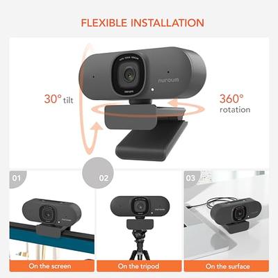 NUROUM V15-AF 2K Autofocus Webcam for PC, 1080P 60fps HD Webcam
