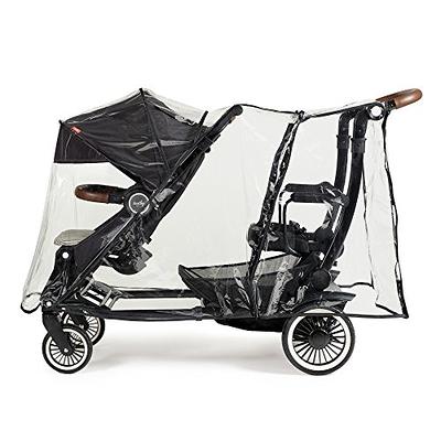 Universal Stroller Raincovers for Twins Baby Stroller Pushchair Waterproof  Buggy Pram Raincoat Wind Dust Rain Covers PVC Double Carrycots Weather  Shield Protector (Tandem Twin Buggy Rain Cover) - Yahoo Shopping