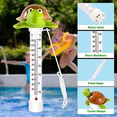 Floating Thermometer for Pool Easy Read Large Size with String