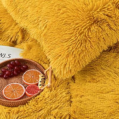 MorroMorn 5 PCS Shaggy Duvet Cover Bedding Set - Fluffy Comforter Cover  Long Faux Fur Luxury Ultra Soft Cozy (Brown, Full/Queen) - Yahoo Shopping