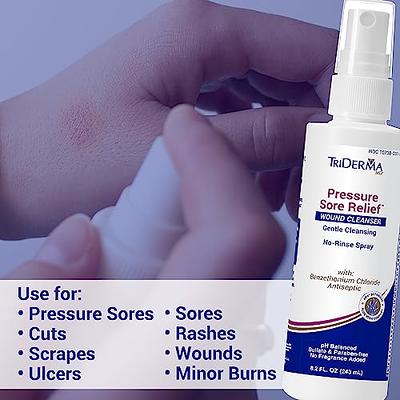 TriDerma Pressure Sore Relief Healing Cream Speeds Healing for Bed Sores,  Ulcers, Pressure Sores, Wound Healing, Chafed Skin and Hard-to-Heal Skin