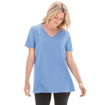 Plus Size Women's Perfect Short-Sleeve V-Neck Tee by Woman Within