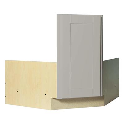 Hampton Bay Shaker Partially Assembled 36 X 34 5 24 In Corner Sink Base Kitchen Cabinet Dove Gray Yahoo Ping