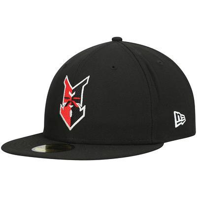 Men's New Era Black Quad Cities River Bandits Authentic Collection Road 59FIFTY Fitted Hat