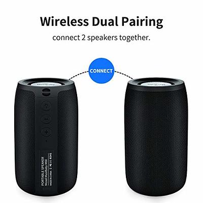 Bluetooth Speaker, 70W Loud Portable Speaker, Outdoor Wireless Bluetooth  5.0 Speakers with Subwoofer, Microphone, Remote Programmable Fm Radio