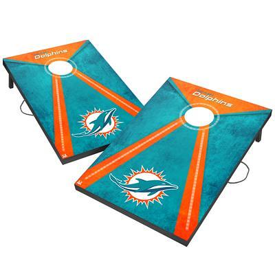 Miami Dolphins 2' x 3' LED Cornhole Board Set - Yahoo Shopping