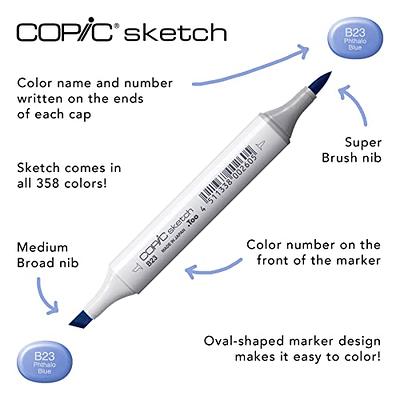 Copic Sketch, Alcohol-Based Markers, 12pc Set, Basic & I6-Skin Ciao  Markers, Skin, 6-Pack - Yahoo Shopping