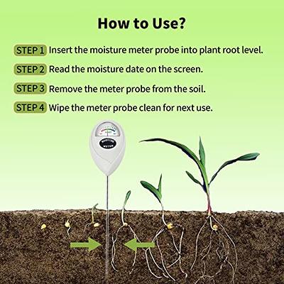 Tennedriv green Soil Moisture Meter for House Plants, Plant Water  Meter,Plant Moisture Meter for House Plants and Outdoor Plants