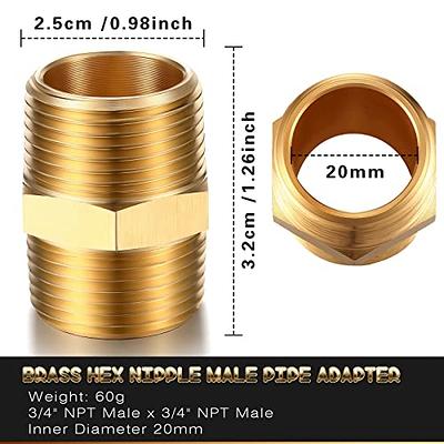 Pipe Fittings Adapter 1 Male x 3/4 Male NippleThreaded Brass