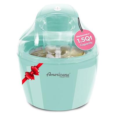 1.1 QT Ice Cream Maker Automatic Frozen Dessert Machine with Spoon