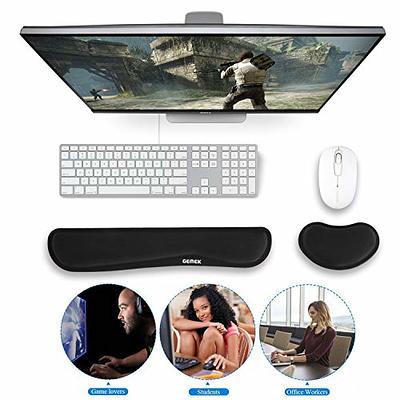 GEMEK Keyboard Wrist Rest Pad & Mouse Wrist Rest Support for Gaming  Computer Laptop, Memory Foam Set for Easy Typing & Relief Getting Hand Hurt  and