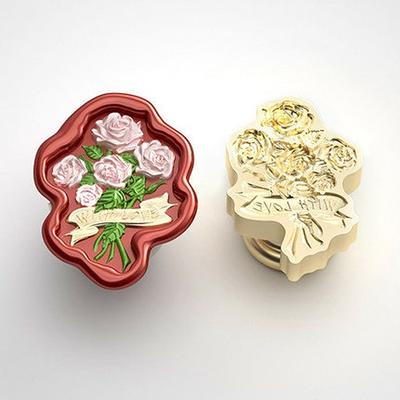 A Bunch Of Roses，wax Seal Stamp，wax Decorative Seal, Envelope