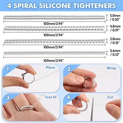 Ring Size Adjuster for Loose Rings, 52 Pcs Ring Size Adjusters Set, Ring  Sizer, 1-17 USA Sizer Measuring Tool w/Magnified Glas,w/4 Style, 8  Invisible Ring Guards Silicone Guard, Spacerw/Polish Cloth - Yahoo