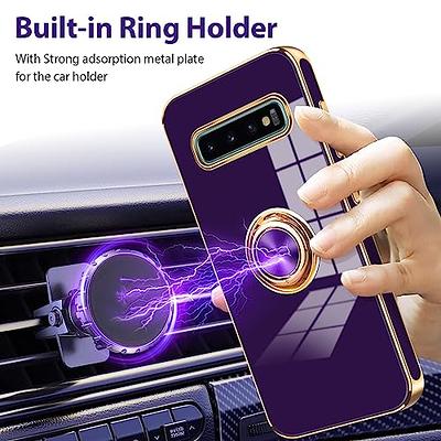 Wollony Compatible with iPhone 15 Pro Square Case, Luxury Elegant Phone  Case with Kickstand Ring Stand for Women Girls Soft TPU Metal Shockproof