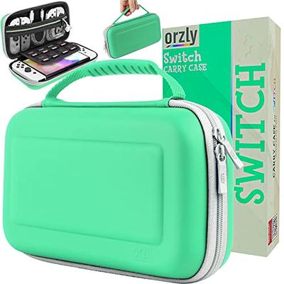 Orzly Carry Case Compatible with Nintendo Switch and New Switch OLED  Console - Black Protective Hard Portable Travel Carry Case Shell Pouch with  Pockets for Accessories and Games