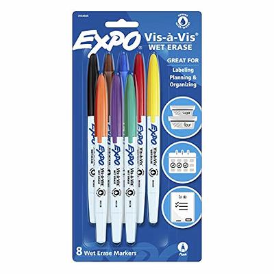 Expo Low Odor Markers Fine Tip Black 8ct