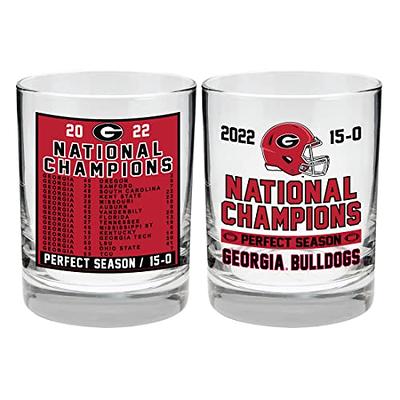 RFSJ Georgia Bulldogs 2022 NCAA National Champions Rock/Beverage Collectors  Glass SET with Official Logo and Perfect Season Scoreboard - Yahoo Shopping