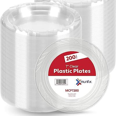 Framo Disposable Clear Plastic Dessert Plates 6 Inch (180 Pack)  Microwaveable Small Plastic Plates In Bulk for Parties. Catering. BBQ,  Travel - Yahoo Shopping