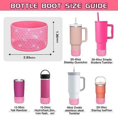 Silicone Water Bottle Boot for Hydro Flask, YETI, Owala, Simple Modern,  HydroFlask Tumbler Bottles, WIDE