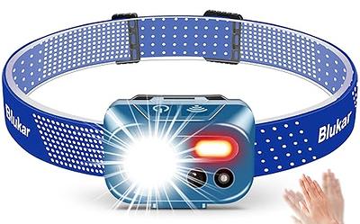 Blukar headlamp Rechargeable, Super Bright LED Headlamp Headlight with  Sensor Control & 7 Light Modes, IPX5 Waterproof, Hands-Free 30 Hrs Runtime  for Power Cut, Emergency etc-Royal Blue - Yahoo Shopping
