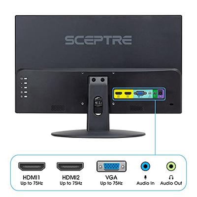 Sceptre Curved 24 Gaming Monitor 1080p up to 165Hz DisplayPort HDMI 99%  sRGB, AMD FreeSync Build-in Speakers Machine Black (C248B-FWT168) 