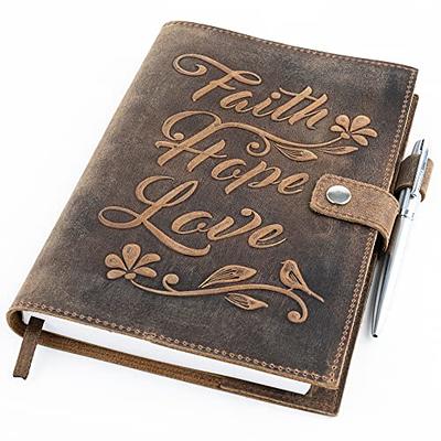 Refillable Handmade Leather Wrap Journal - 4 Colors - Camel / Unlined