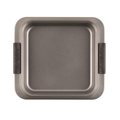 Farberware Nonstick Bakeware Nonstick Baking Pan/Nonstick Cake Pan, Square  - 9 Inch, Gray & Nonstick Bakeware Baking Pan/Nonstick Cake Pan, Rectangle