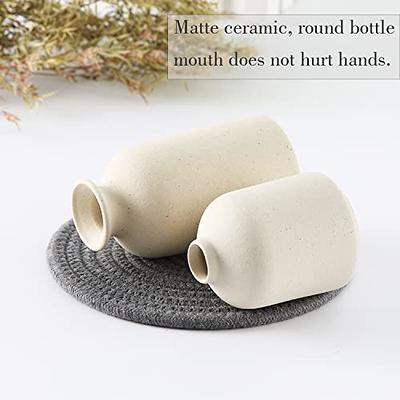 Small Mouth Ceramic Decorative vase for Home Decoration : : Home