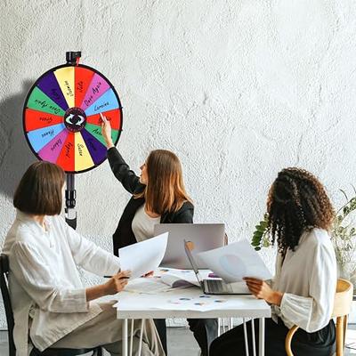 WinSpin 24 Tabletop Spinning Prize Wheel 14 Slots with Color Dry Erase  Trade Show Fortune Spin Game