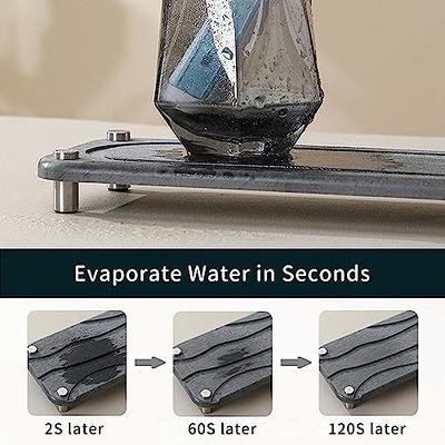 Parutta Bathroom Sink Fast Drying Stone, Instant Dry Bathroom Sink  Organizer, Home Sink Caddy, Diatomaceous Earth Stone Sink Tray for Dish  Soap Water Bottles Toothbrush Cup, Wave Shape, Dark Gray - Yahoo