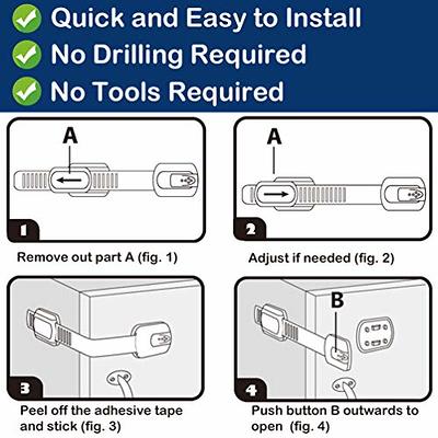 Cabinet Locks for Babies, Lobularsky 8 Pack, Multi-Use Baby Proofing  Cabinets for Fridge, Latches, Drawers, Dishwasher, Cupboard, Child Safety  Cabinets Locks for Easy Installation, White, 3M Adhesive - Yahoo Shopping