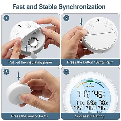 Ankilo Indoor Outdoor Thermometer, Digital Thermometer Wireless with 3  Sensors, Room Thermometer Indoor with Touchscreen Min/Max Records & LCD  Backlight for Home - Yahoo Shopping