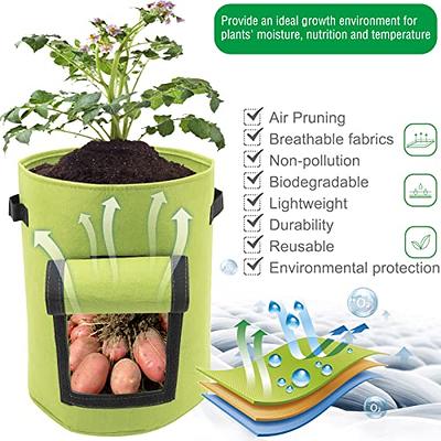 LOYPP 10 Gallon Potato Bags for Growing Potatoes, Potato Grow Bags