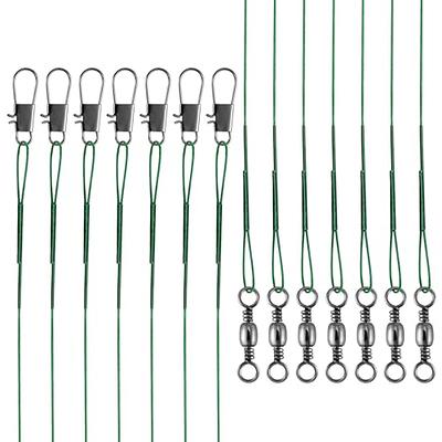  YOTO Fishing Leaders,Stainless Steel Tackle Rig with Tackle  Lure Swivels Snaps, Saltwater rig Wire Leader Fishing Leader Wire Bottom  rigs for Saltwater : Sports & Outdoors