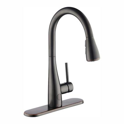 Glacier Bay McKenna Single-Handle Pull Down Sprayer Kitchen Faucet in Stainless Steel with TurboSpray and FastMount, Silver